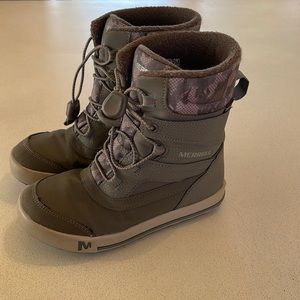 Kids sz 13 Merrell Snow Bank 3.0 Boots